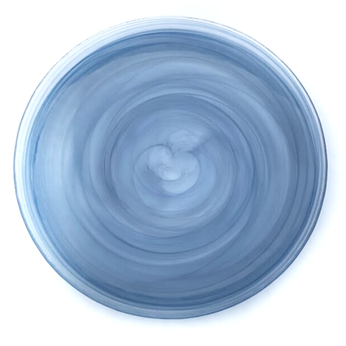 Blue Alabaster Glass Charger