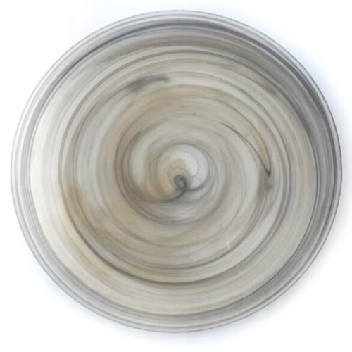 Brown Alabaster Glass Charger