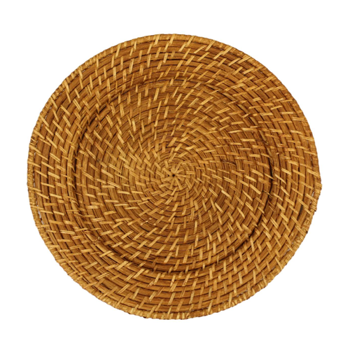 Brown Rattan Charger