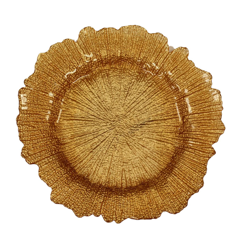 Copper Sponge Glass Charger