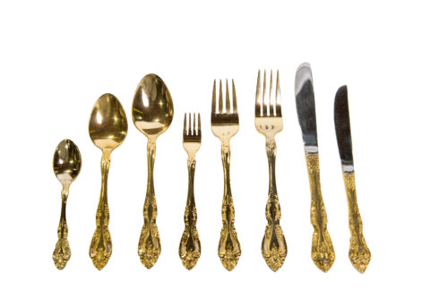 Gold Baroque Flatware