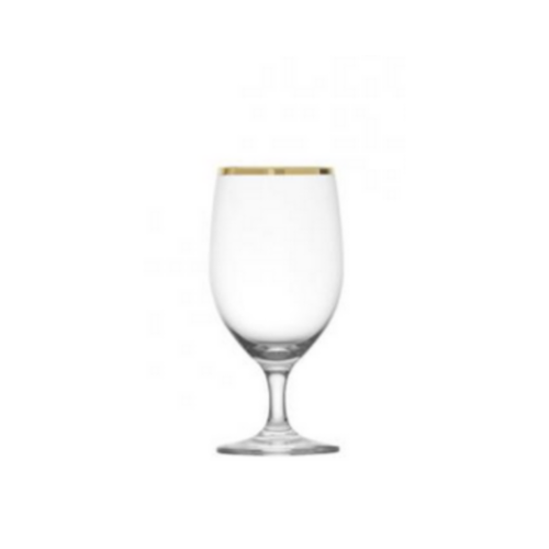 Gold Rim Water Glass, 13.5 oz (Rack of 25)