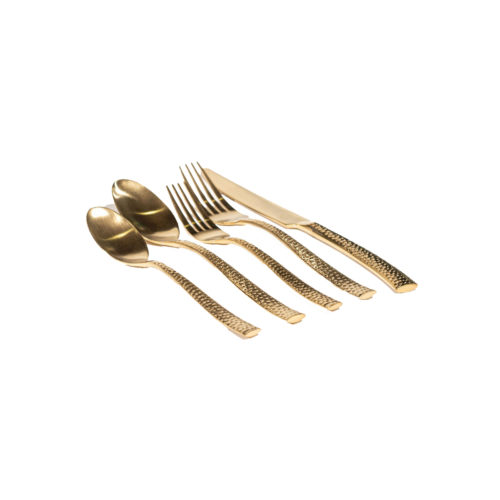 Hammered Gold Flatware