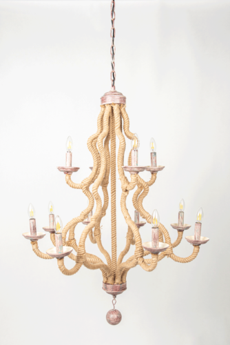 Hemp Chandelier – 12 Light
