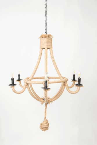 Hemp Chandelier – 7 Light