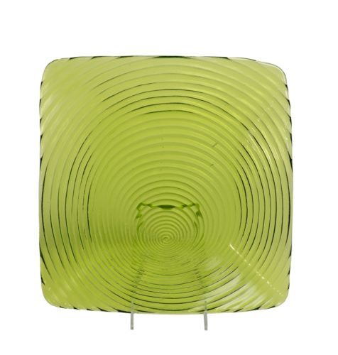 Lime Green Maze Glass Charger, 13"