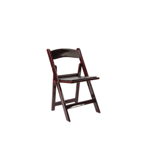 Mahogany Resin Folding Chair