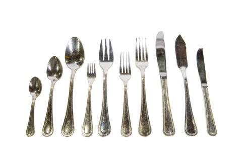 Silver Beaded Flatware