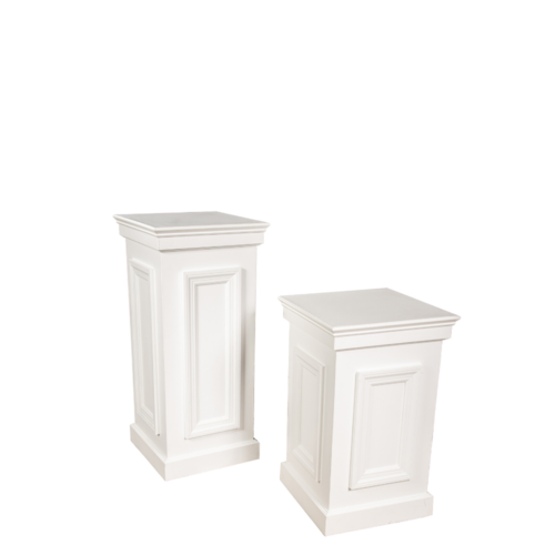 White Craftsman Pedestal