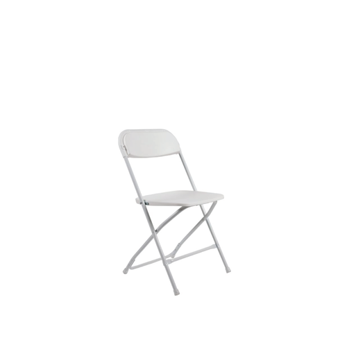 White Plastic Folding Chair