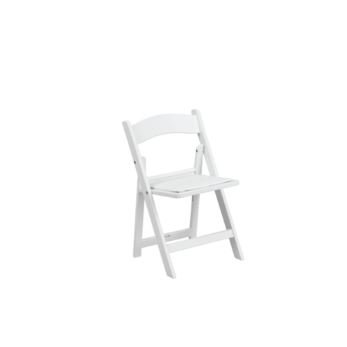 White Resin Folding Chair