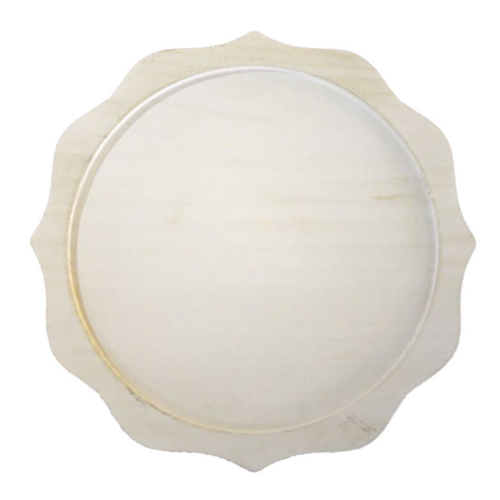 Whitewashed Wood, 1" Thick Charger